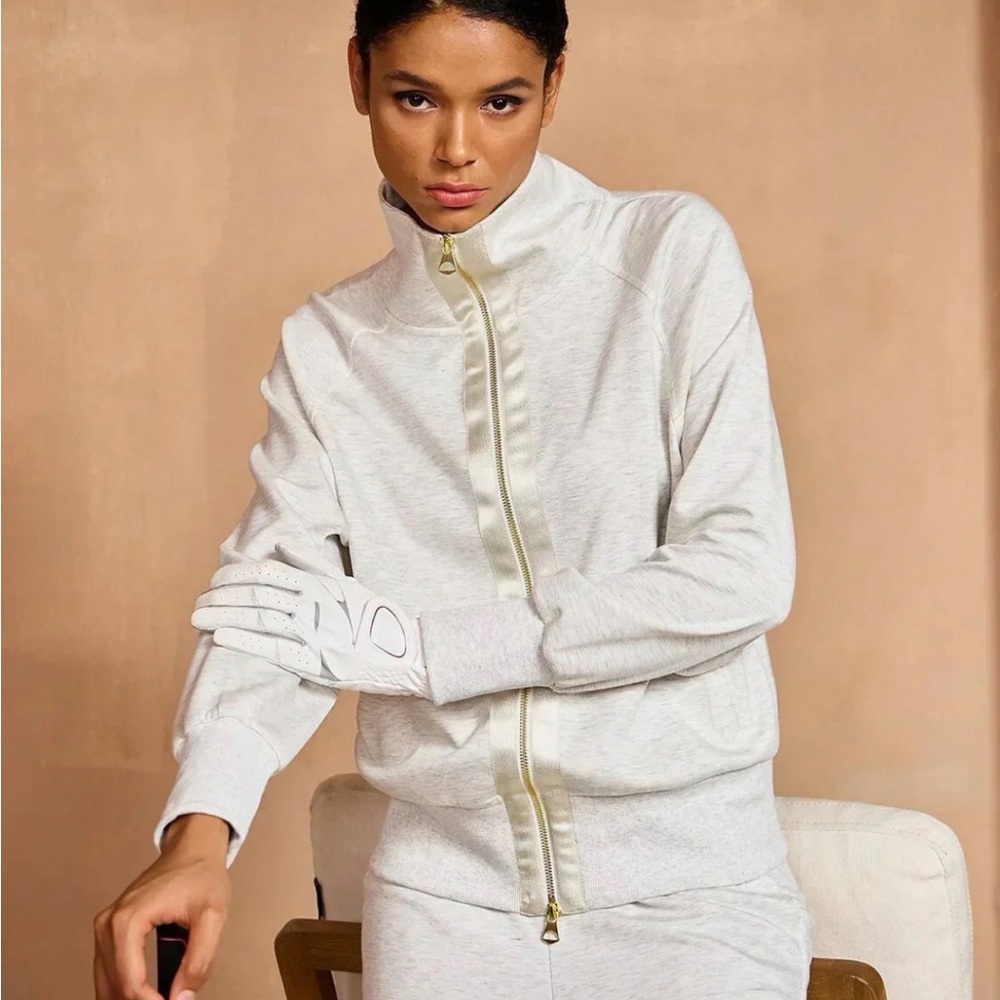 Cozy Cream Full-Zip Golf Jacket - Picture 2 of 10